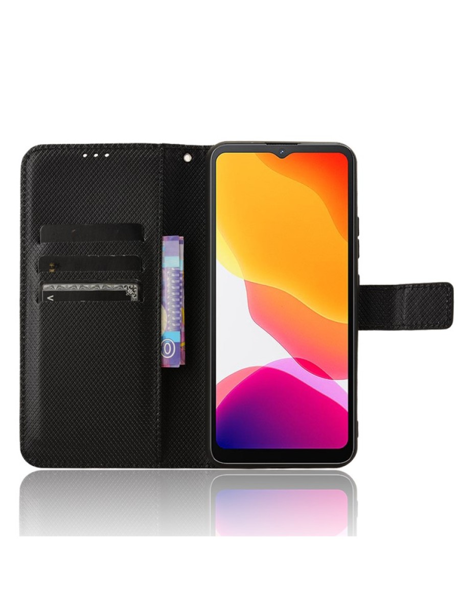 Калъф от еко кожа тип портмоне за Cubot Note 21 - черен