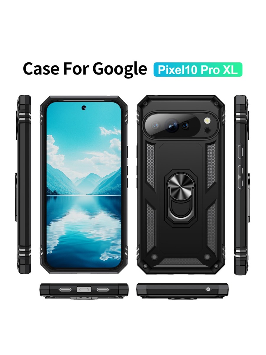 Удароустойчив предпазен гръб за Google Pixel 10 Pro XL - черен