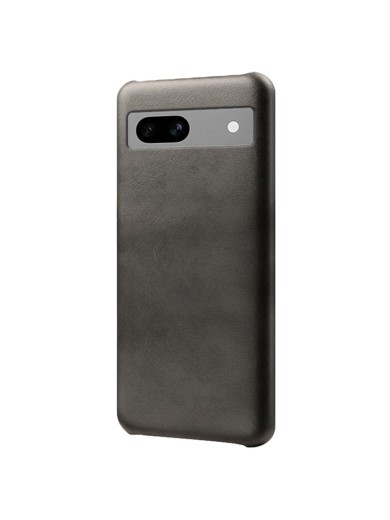 Предпазен гръб от eко кожа за Google Pixel 7a - черен