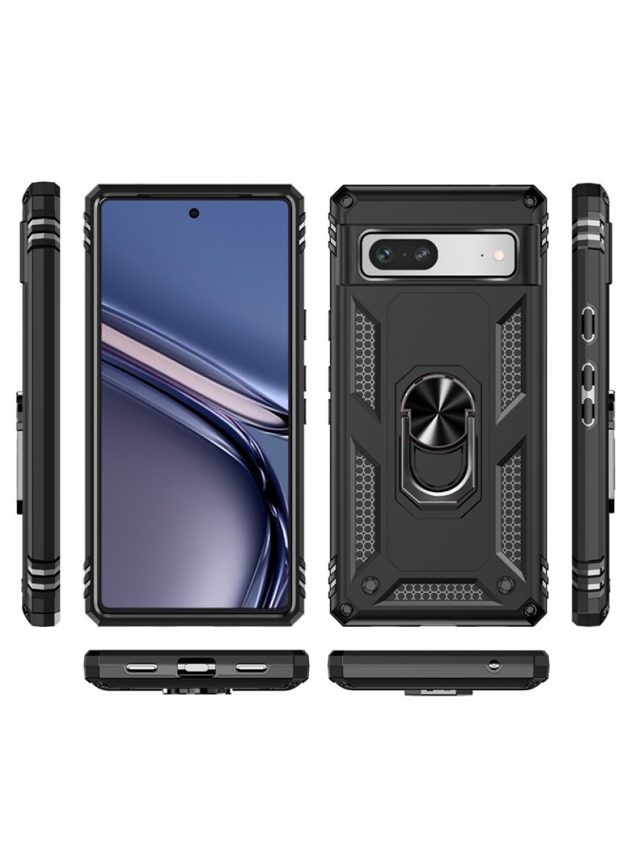 Удароустойчив предпазен гръб за Google Pixel 7a - черен
