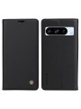 Калъф за телефон от еко кожа тип портмоне за Google Pixel 8 Pro - черен