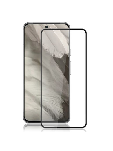 Протектор за екран от закалено стъкло за Google Pixel 8 Pro - черна рамка