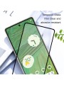 Протектор за екран от закалено стъкло за Google Pixel 8 - черна рамка
