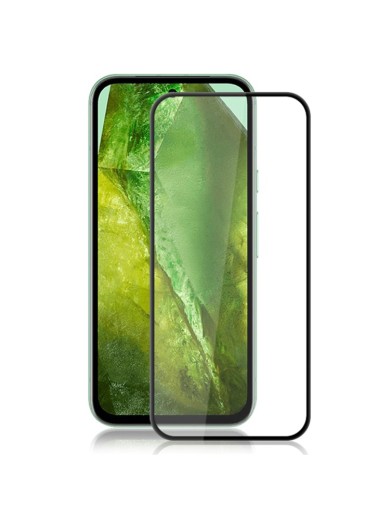 Протектор за екран от закалено стъкло за Google Pixel 8a - черна рамка