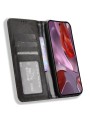 Калъф от еко кожа с ретро текстура тип портмоне за Google Pixel 9a - черен