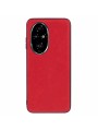 Устойчив на надраскване предпазен гръб от еко кожа за Honor 200 - червен