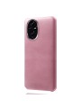 Устойчив на надраскване предпазен гръб от еко кожа за Honor 200 - розов