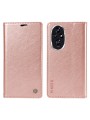 Калъф от еко кожа тип портмоне за Honor 200 - розов