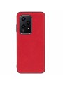 Устойчив на надраскване предпазен гръб от еко кожа за Honor 200 Lite - червен