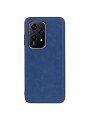 Устойчив на надраскване предпазен гръб от еко кожа за Honor 200 Lite - син
