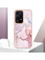 Предпазен удароустойчив гръб с мраморни шарки за Honor 200 Lite - розов