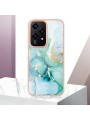 Предпазен удароустойчив гръб с мраморни шарки за Honor 200 Lite - зелен