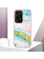 Предпазен удароустойчив гръб с мраморни шарки за Honor 200 Lite - зелен