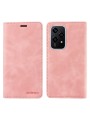Калъф от еко кожа тип портмоне с RFID  блокираща технология за Honor 200 Lite - розов