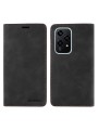 Калъф от еко кожа тип портмоне с RFID  блокираща технология за Honor 200 Lite - черен