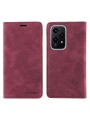 Калъф от еко кожа тип портмоне с RFID  блокираща технология за Honor 200 Lite - червен
