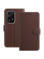 Удароустойчив калъф от еко кожа тип портмоне за Honor 200 Lite - кафяв