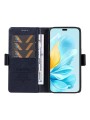 Калъф от еко кожа тип портмоне за Honor 200 Lite - син
