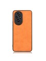 Предпазен гръб с текстура на телешка кожа за Honor 200 Pro - оранжев