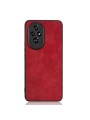 Предпазен гръб с текстура на телешка кожа за Honor 200 Pro - червен