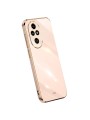 Предпазен удароустойчив гръб с галванизирана рамка за Honor 200 Pro - розов