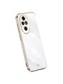 Предпазен удароустойчив гръб с галванизирана рамка за Honor 200 Pro - бял