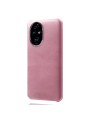 Устойчив на надраскване предпазен гръб от еко кожа за Honor 200 Pro - розов