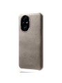 Устойчив на надраскване предпазен гръб от еко кожа за Honor 200 Pro - сив