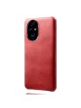 Устойчив на надраскване предпазен гръб от еко кожа за Honor 200 Pro - червен
