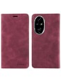 Калъф от еко кожа тип портмоне с RFID  блокираща технология за Honor 200 Pro - червен