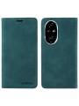 Калъф от еко кожа тип портмоне с RFID  блокираща технология за Honor 200 Pro - зелен