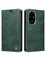Калъф от еко кожа тип портмоне за Honor 200 Pro - зелен