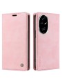 Калъф от еко кожа тип портмоне за Honor 200 Pro - розов
