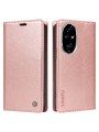 Калъф от еко кожа тип портмоне за Honor 200 Pro - розов