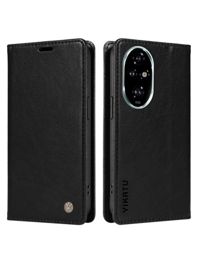 Калъф от еко кожа тип портмоне за Honor 200 Pro - черен Калъф от еко кожа тип портмоне за Honor 200 Pro - черен