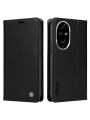 Калъф от еко кожа тип портмоне за Honor 200 Pro - черен