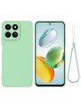Предпазен удароустойчив силиконов гръб с каишка за Honor 200 Smart - зелен