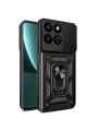 Удароустойчив предпазен гръб за Honor 200 Smart - черен