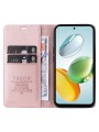 Калъф за телефон от еко кожа тип портмоне за Honor 200 Smart - розов