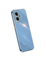 Предпазен удароустойчив гръб с галванизирана рамка за Honor 400 - син