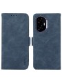 Калъф от еко кожа тип портмоне с RFID блокиране за Honor 400 - син