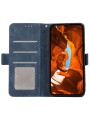 Калъф от еко кожа тип портмоне с RFID блокиране за Honor 400 - син