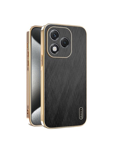 Предпазен удароустойчив гръб с галванизирана рамка за Honor 400 Lite - черен Предпазен удароустойчив гръб с галванизирана рамка за Honor 400 Lite - черен