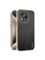 Предпазен удароустойчив гръб с галванизирана рамка за Honor 400 Lite - черен