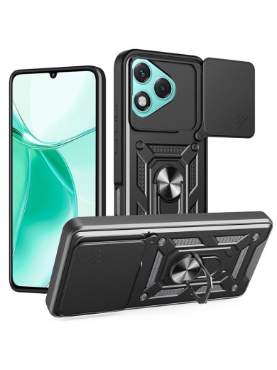 Удароустойчив предпазен гръб за Honor 400 Lite - черен Удароустойчив предпазен гръб за Honor 400 Lite - черен