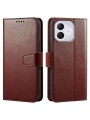 Предпазен калъф от еко кожа за Honor 400 Lite - кафяв