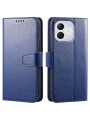 Предпазен калъф от еко кожа за Honor 400 Lite - син