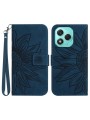 Калъф от еко кожа тип портмоне за Honor 400 Lite - син