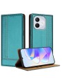 Предпазен калъф тип портмоне за Honor 400 Lite - зелен