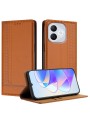 Предпазен калъф тип портмоне за Honor 400 Lite - кафяв